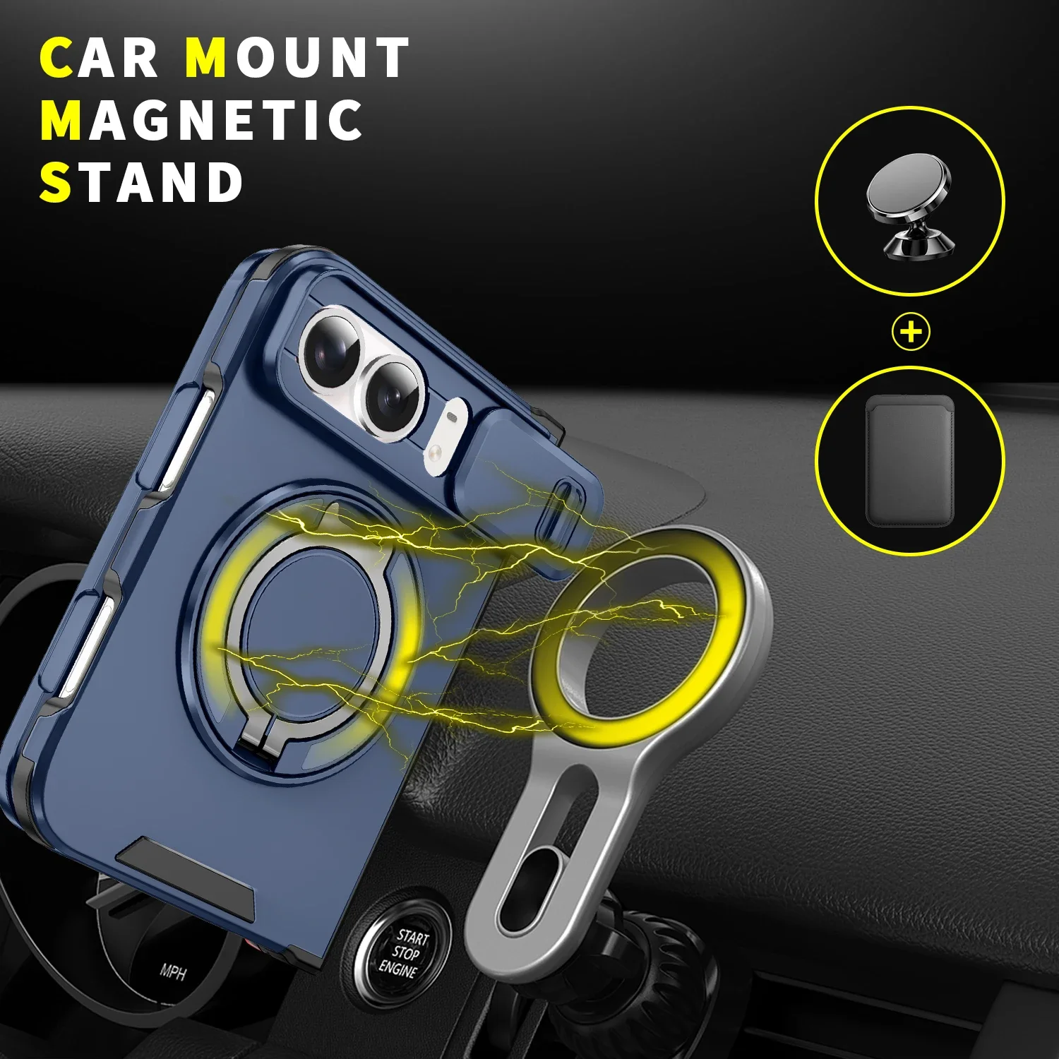 Case for IPhone Duo, Shockproo - огляд і ціна Phone Accessories Holder Car