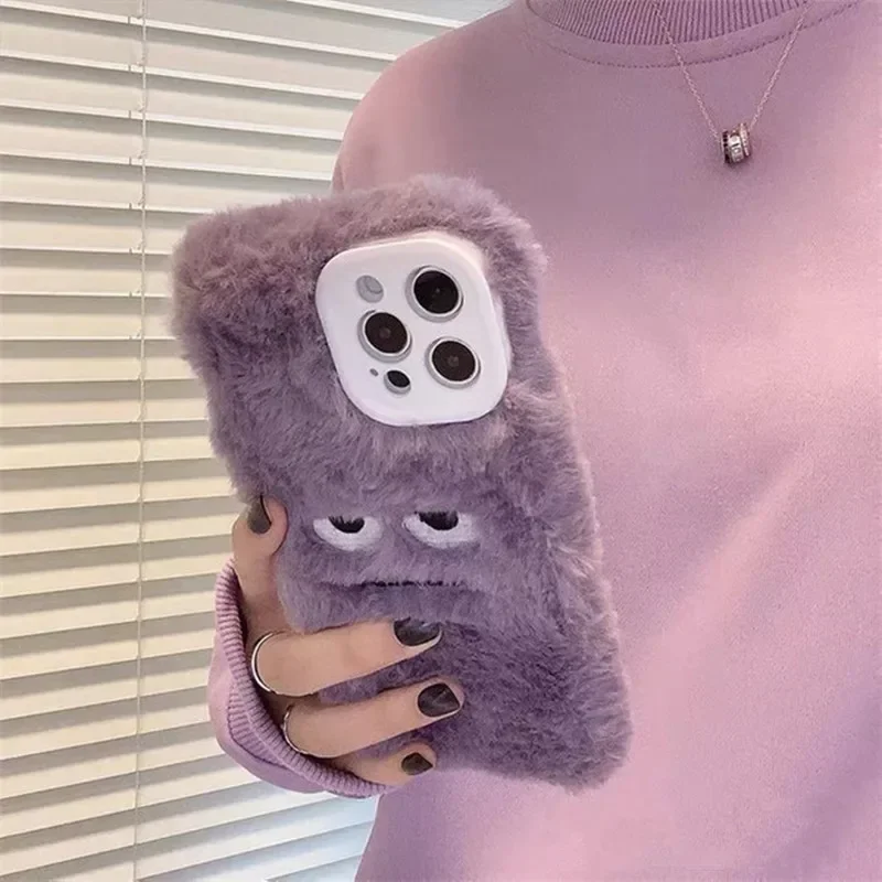 Cute Monster Plush Fluffy Phon - огляд і ціна Apple Iphone 15