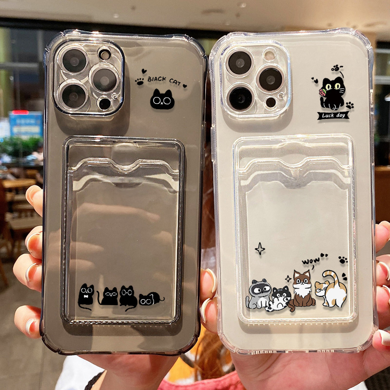 Cute Black Cat Phone Case For  - огляд і ціна Apple Iphone 15