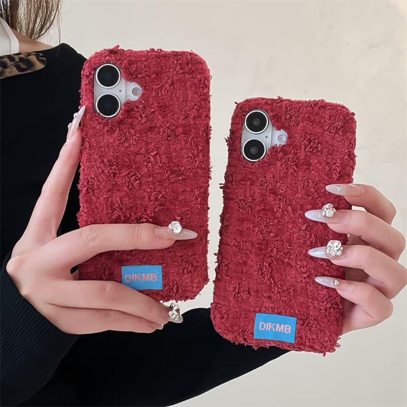 Angora Red Fuzzy Phone Case fo - огляд і ціна Apple Iphone 15